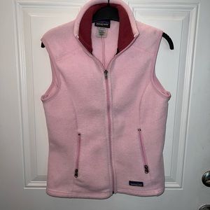 Patagonia baby pink fleece vest size S